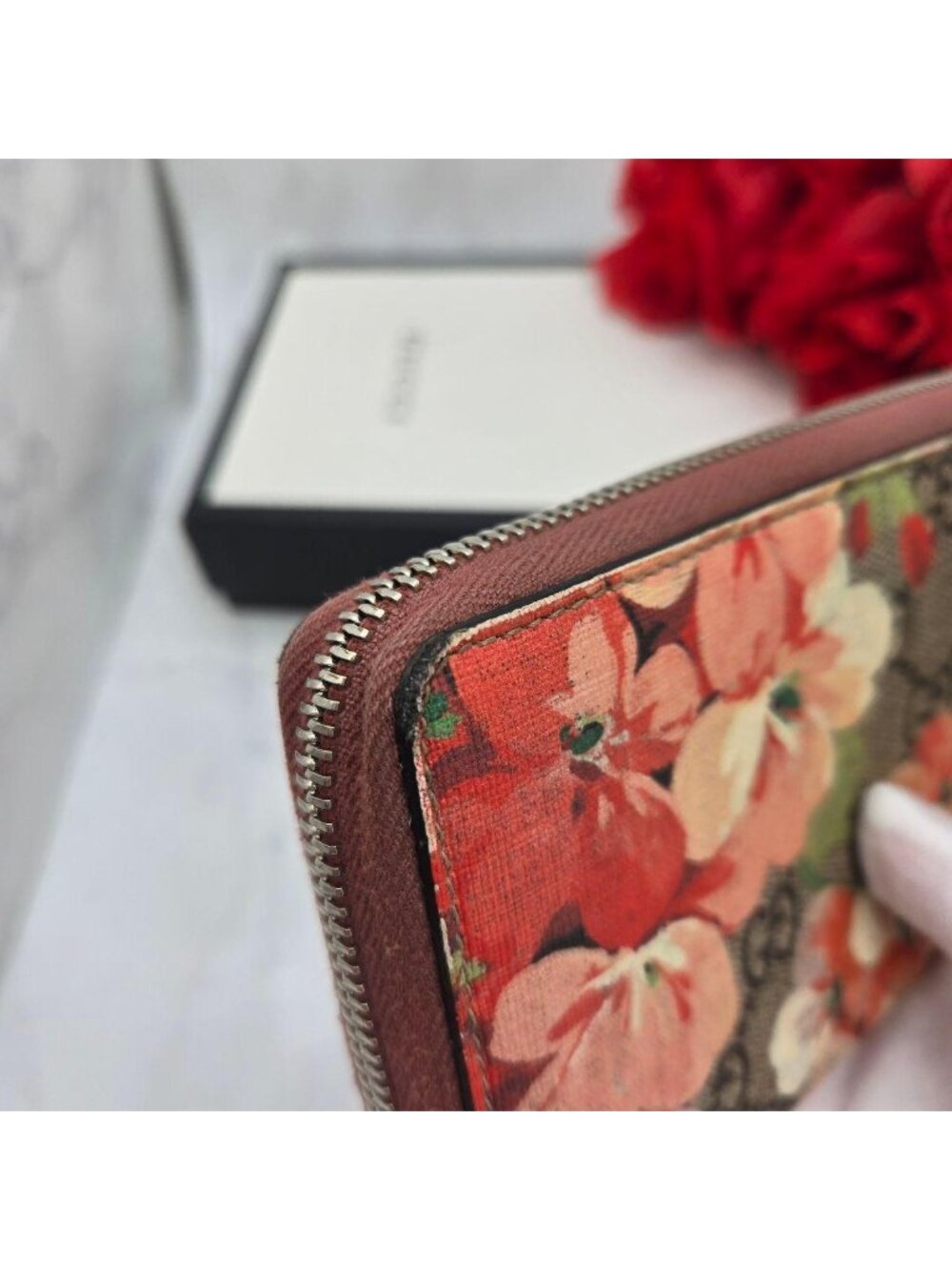 Gucci Wallet Blooms Flower Pink - Picture 5 of 14